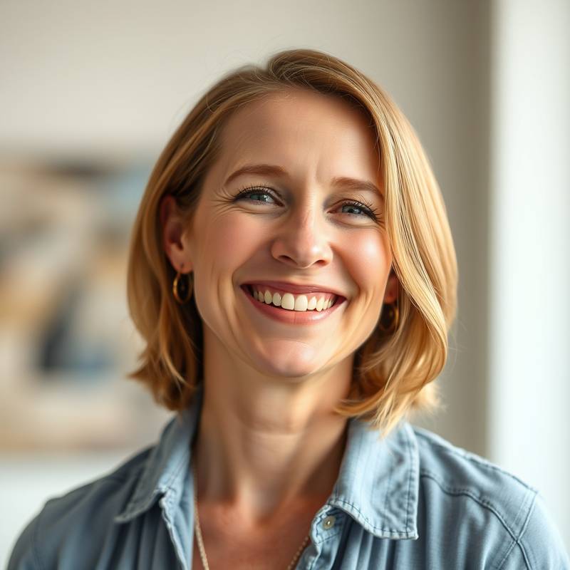 Portret van Lisa Martens, een jonge zangcoach met een vrolijke uitstraling